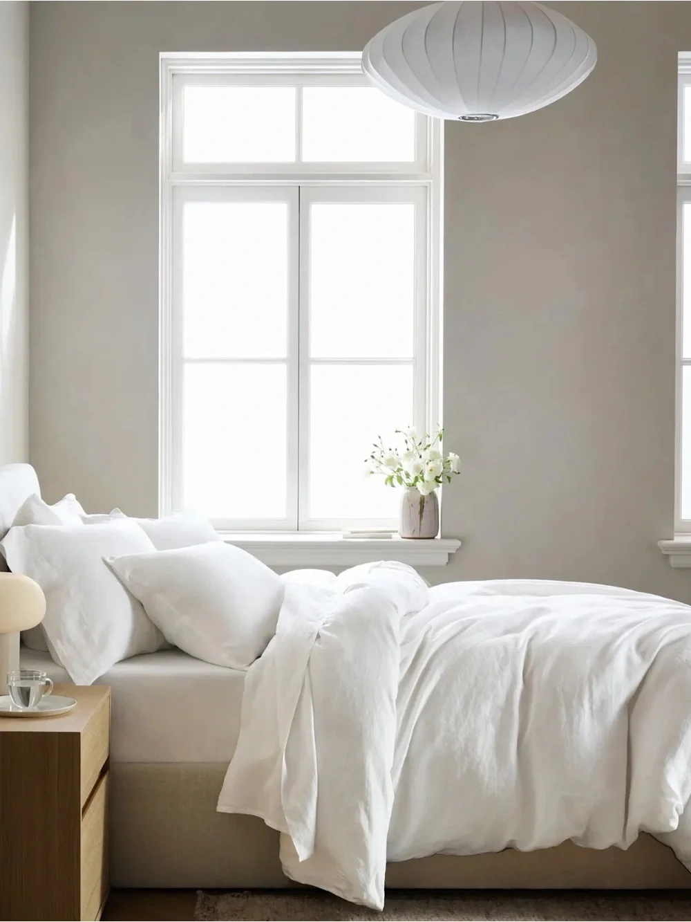 Quince NWOT European Linen Duvet Cover Set in White King/Cal King